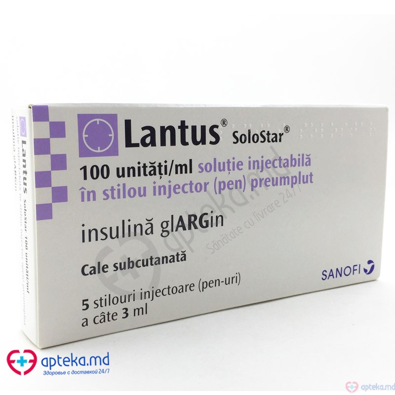 Lantus SoloStar sol. inj. stilou inject. preump. 100 Unitati/ml 3 ml N5