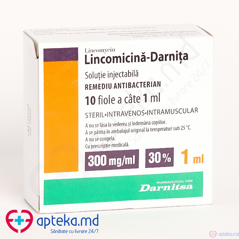 Lincomicina-Darnita sol. inj. 300 mg/ml 1 ml N10