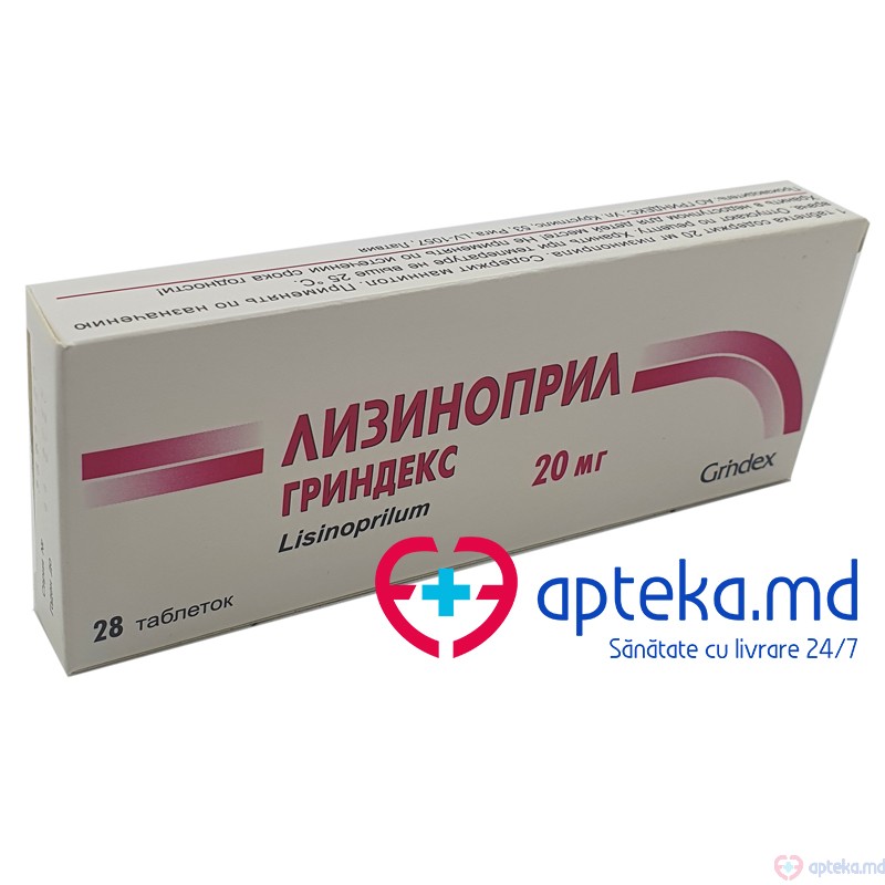 Lisinopril Grindeks comp. 20 mg N14x2