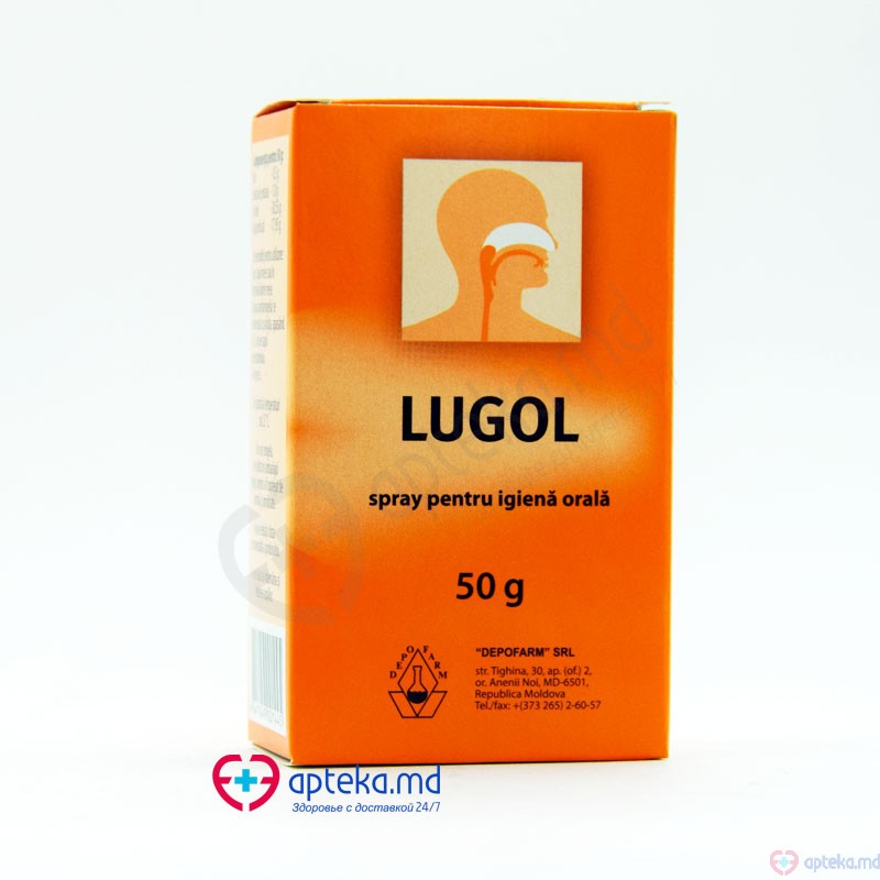 Lugol spray bucofaring., sol. 1% 50 g N1