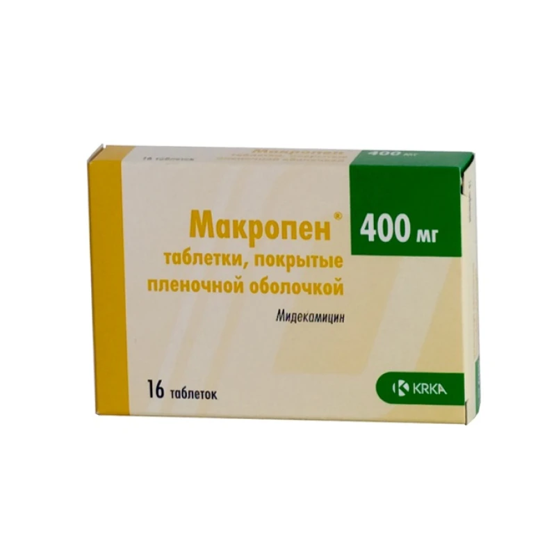 Макропен табл п/обол 400 мг N8x2 Макропен табл п/обол 400 мг N8x2