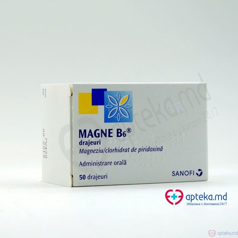 Magne B6 draj. 470 mg + 5 mg N10x5