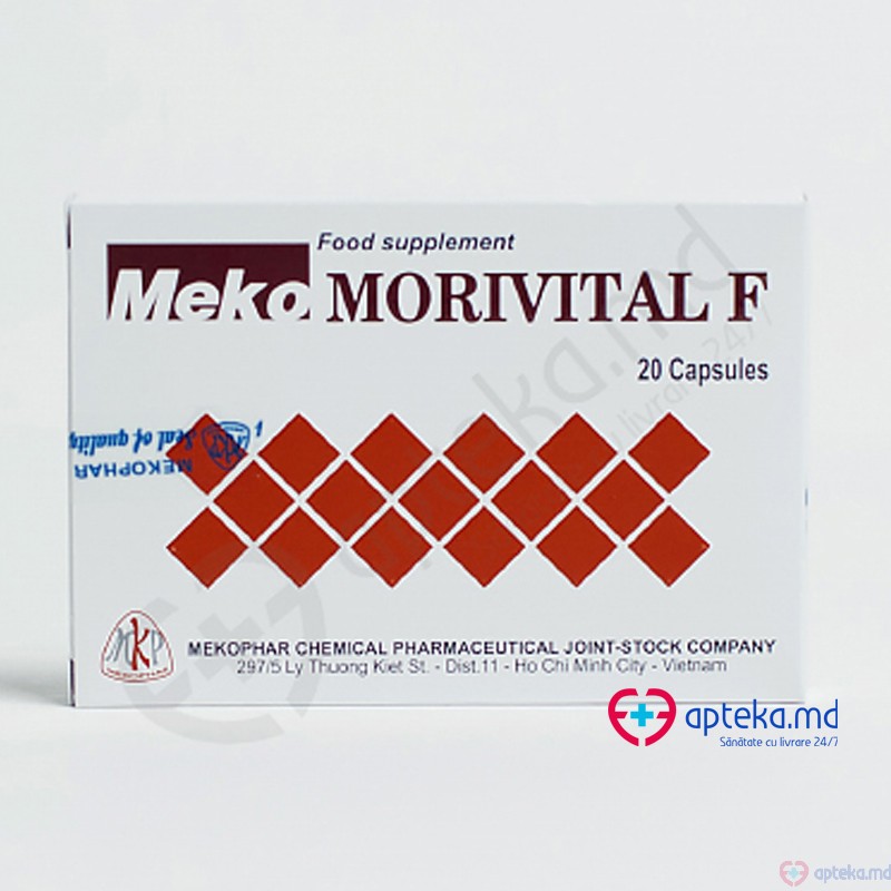 Mekomorivital F caps.  N10x2