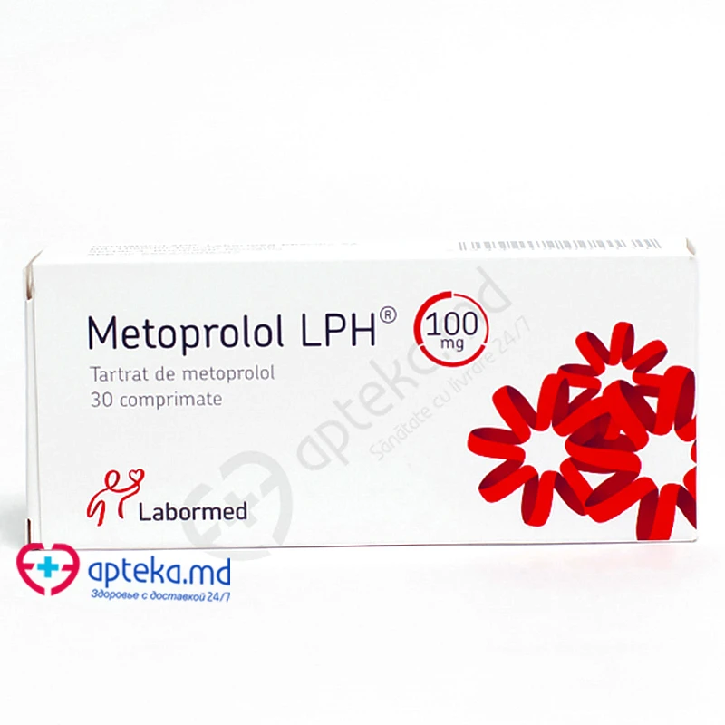 Метопролол LPH, таб 100мг, N10x3 Метопролол LPH, таб 100мг, N10x3