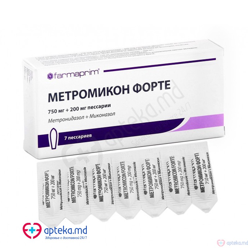 Metromicon Forte ovule 750 mg + 200 mg N7