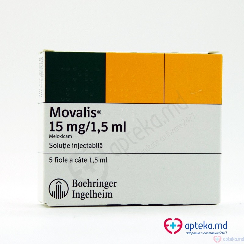 Movalis sol. inj. 15 mg/1,5 ml N5