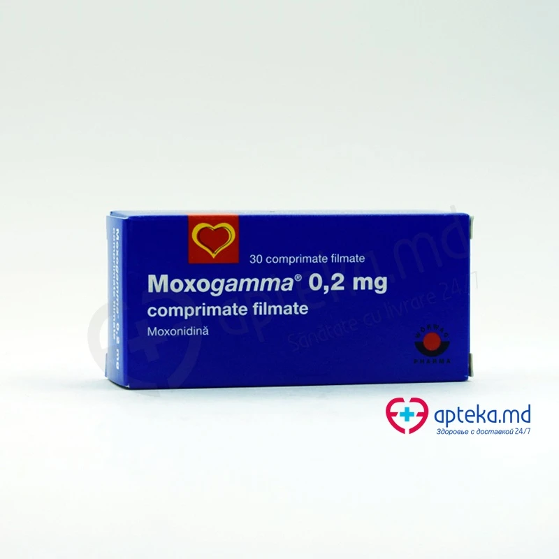 Моксогамма, таб п/о 0.2мг, N10x3 Моксогамма, таб п/о 0.2мг, N10x3