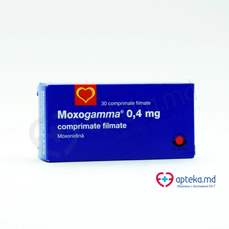 Моксогамма, таб п/о 0.4мг, N10x3 Моксогамма, таб п/о 0.4мг, N10x3