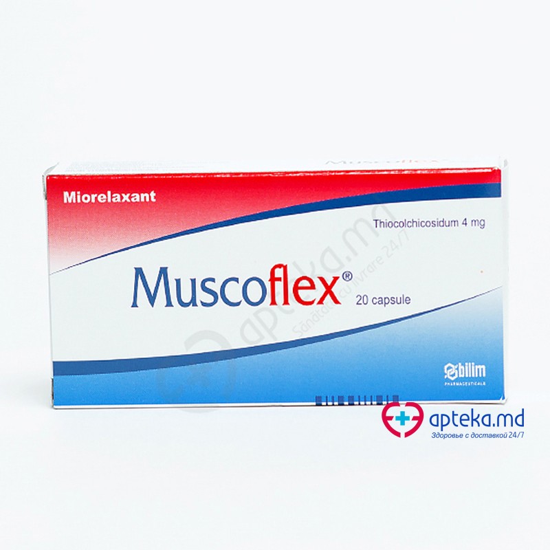 Muscoflex Мускофлекс, капсулы 4мг, N10x2 купить в Молдове - цены и инструкция по ...