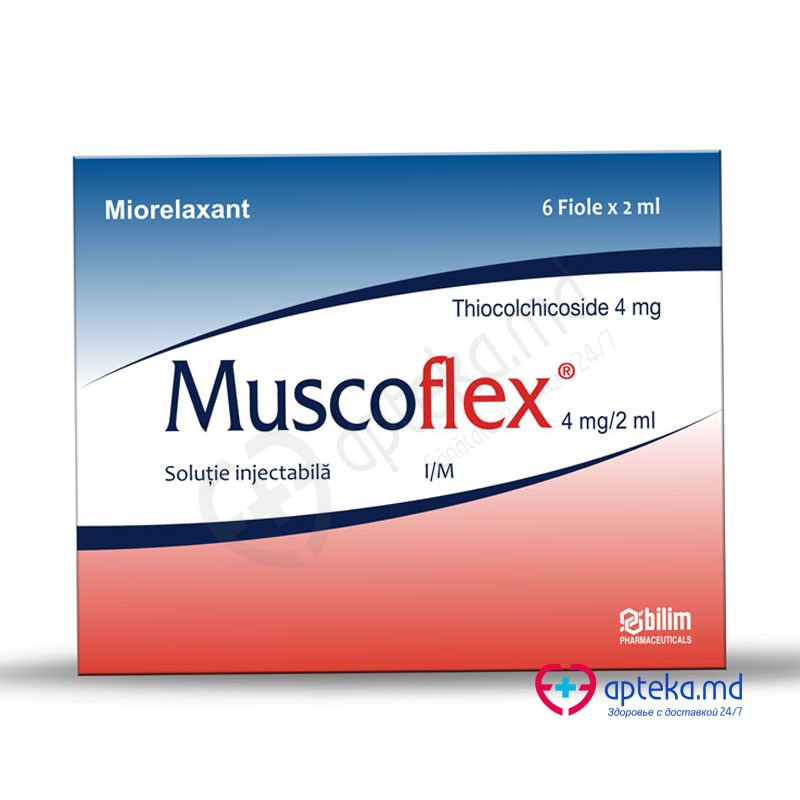 Muscoflex soluţie injectabilă 4 mg/2 ml N6 cumpără în Moldova - prețuri ...