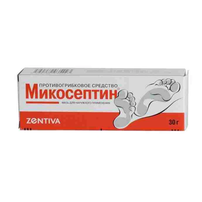 Микосептин мазь 1,5 г + 6 г/30 г N1 Микосептин мазь 1,5 г + 6 г/30 г N1