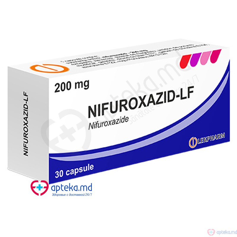 Nifuroxazid-LF caps. 200 mg N10x3