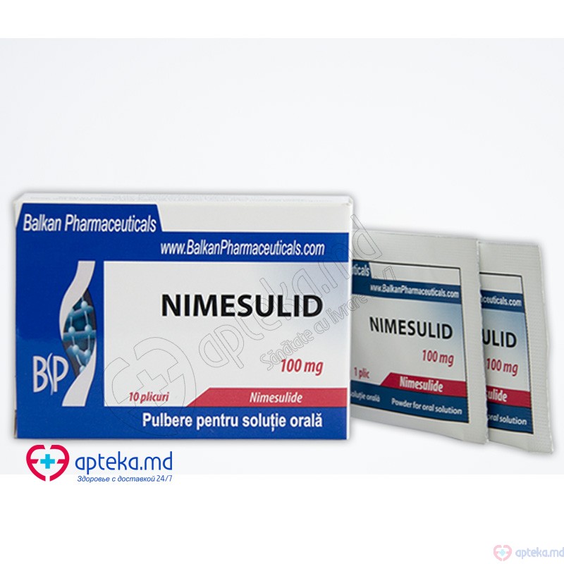 Nimesulid pulb./sol. orala 100 mg 2,5 g N10