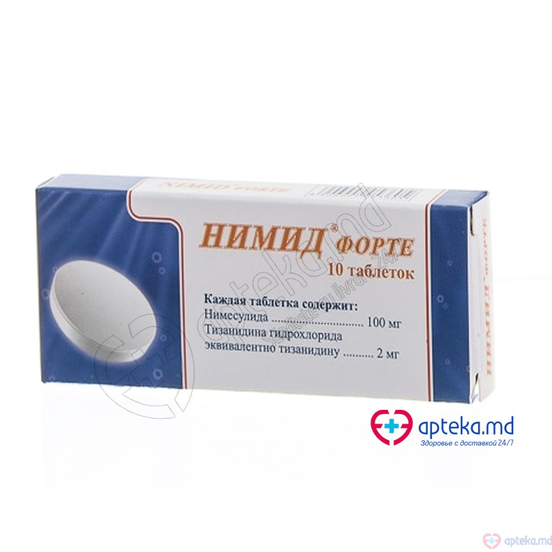 Nimid Forte comp. 100 mg + 2 mg N10