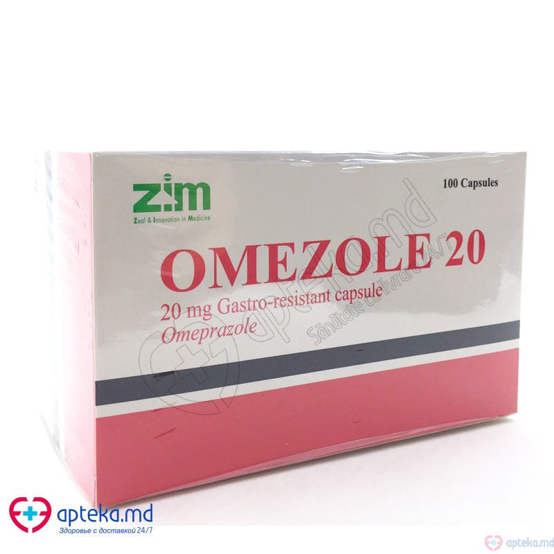 Omezole-20 caps. 20 mg N10x10