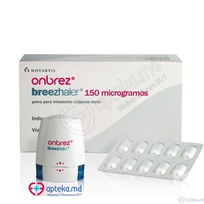 Onbrez Breezhaler caps. cu pulb. de inhalat 150 mcg N10x3