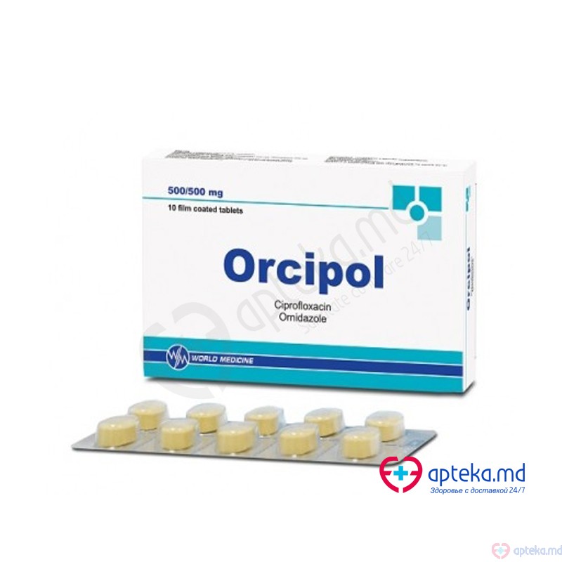 Orcipol comp. film. 500 mg + 500 mg N10