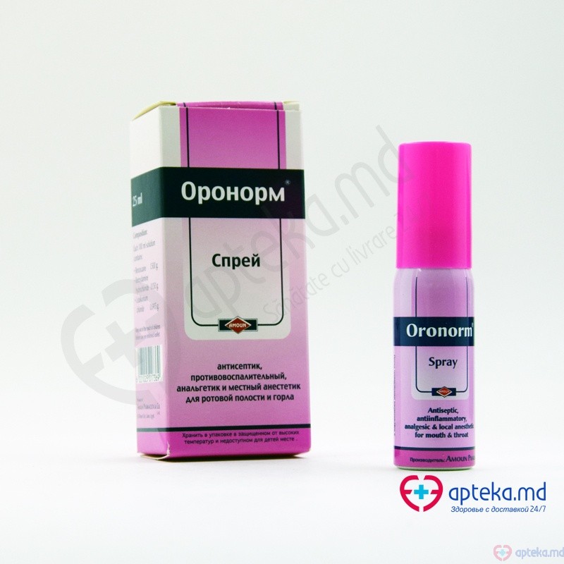 Oronorm spray bucofaring.  25 ml N1