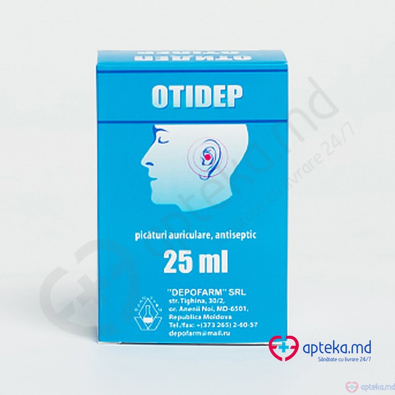 Otidep pic.auriculare antiseptics 25 ml