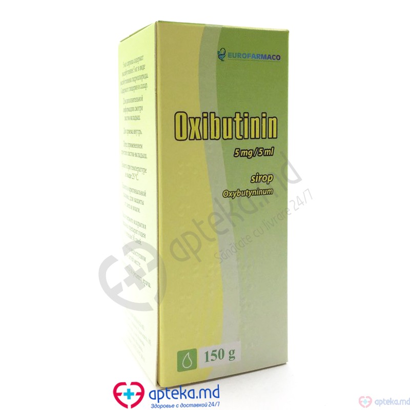 Oxibutinin sirop 5 mg/5 ml 150 g