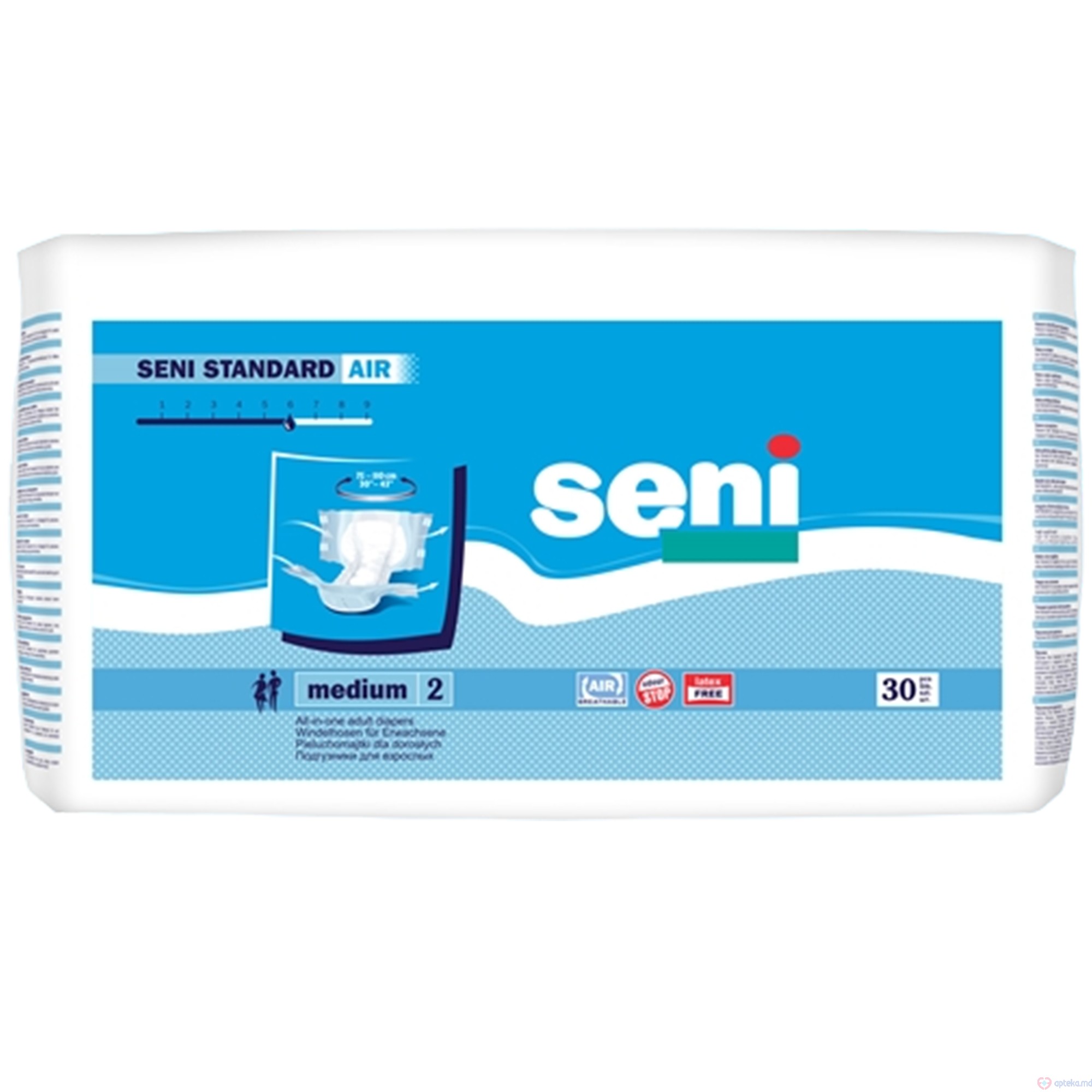 Подгузники для взрослых Seni Standart Medium 65 кг N30