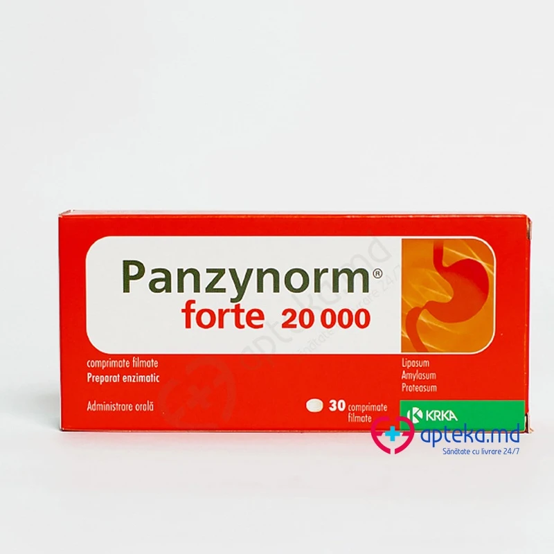 Панзинорм Форте 20000, таб п/о 20000/12000/900МЕ, N10x3 Панзинорм Форте 20000, таб п/о 20000/12000/900МЕ, N10x3