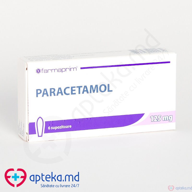 Paracetamol sup. 125 mg N6