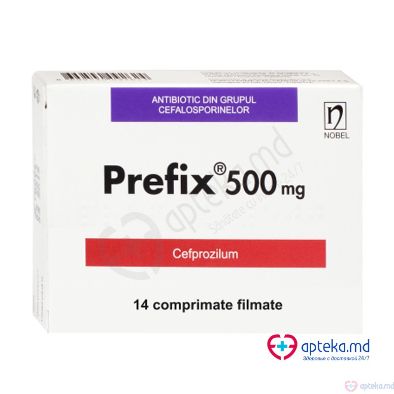 Prefix comp. film. 500 mg N7x2