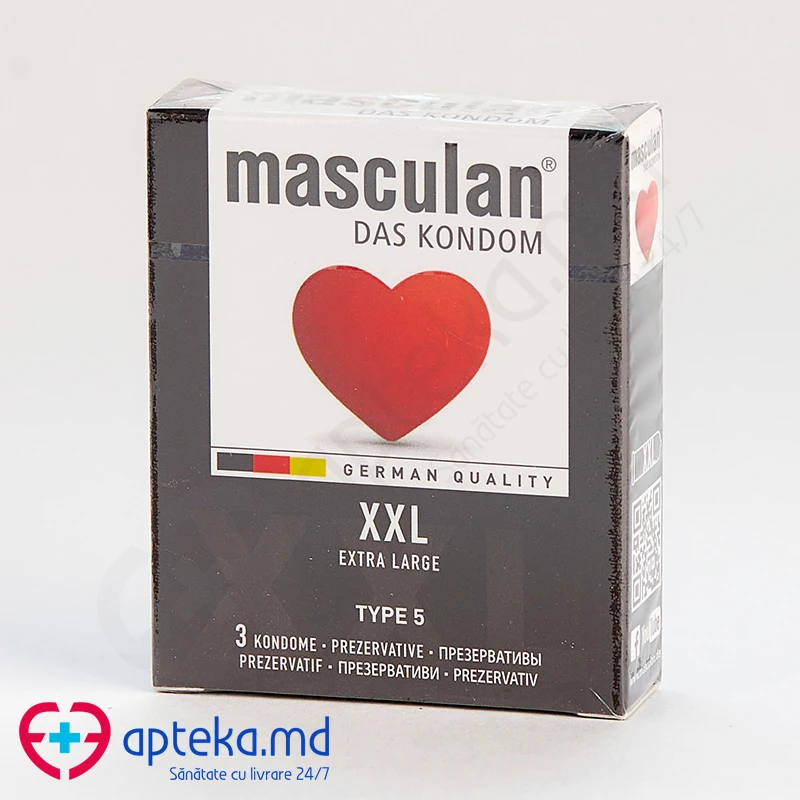 Презервативы Masculan type 5 XXL BLACK, N3