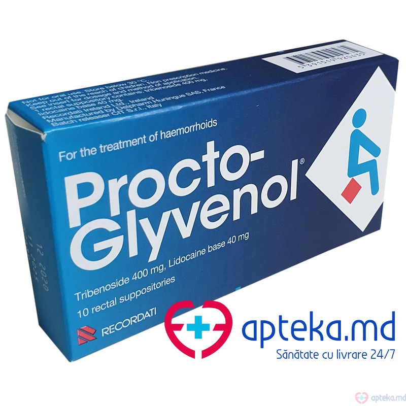 Procto-Glyvenol sup. 400 mg + 40 mg N5x2