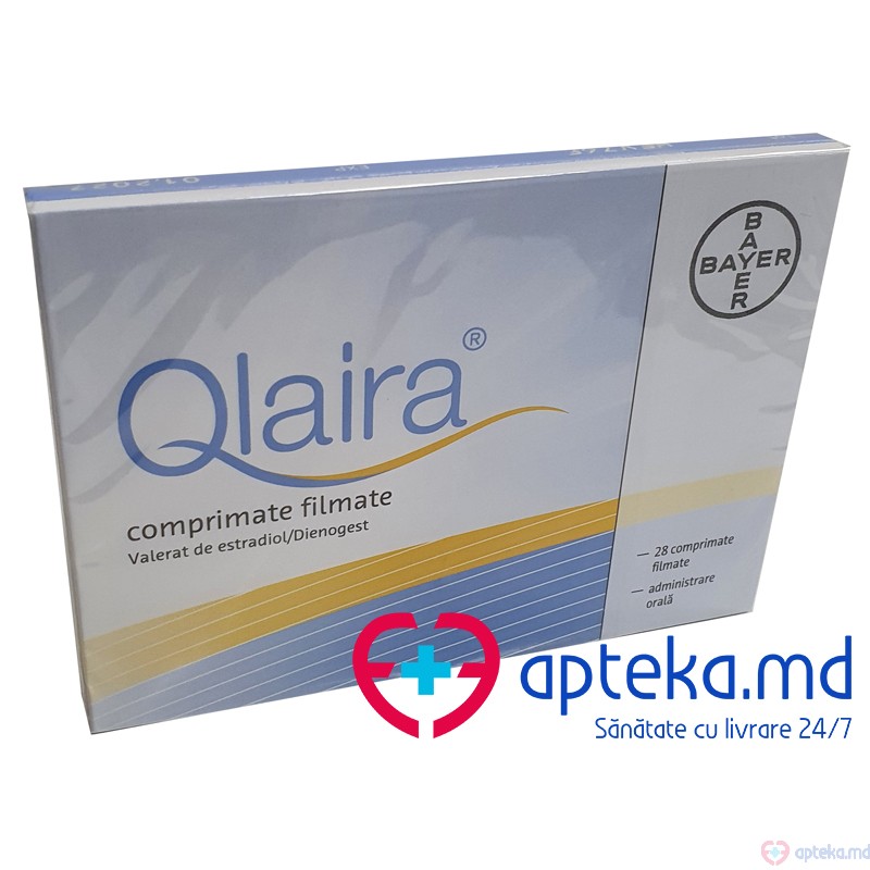 Qlaira comp. film. 3 mg; 2 mg + 2 mg; 2 mg + 3 mg; 1 mg N28 (2 + 5 + 17 + 2 + 2)