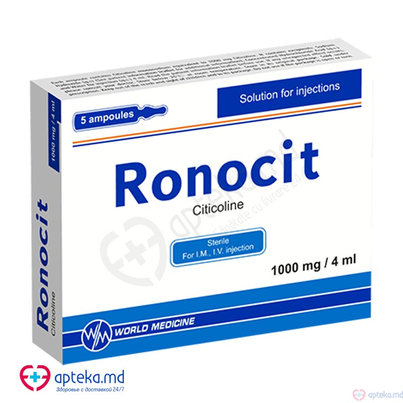 Ronocit sol. inj. 1000 mg/4 ml 4 ml N5