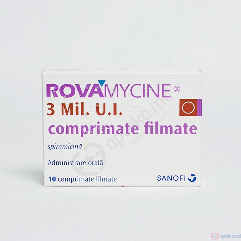 Rovamycine3,0 Mil.UI comp. film. 3,0 Mil.UI N5x2