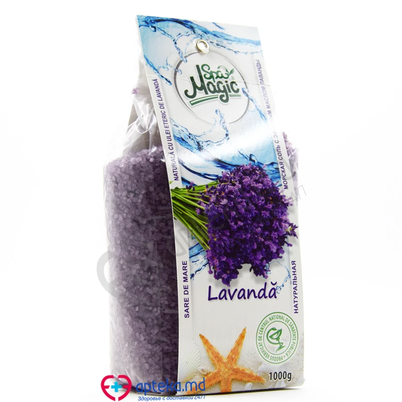 Соль морская MAGIC SPA Лаванда 1 кг (пакет) Соль морская MAGIC SPA Лаванда 1 кг (пакет)