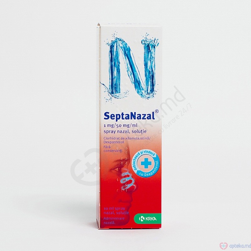 SeptaNazal spray naz., sol. 1 mg + 50 mg/ml 10 ml  N1