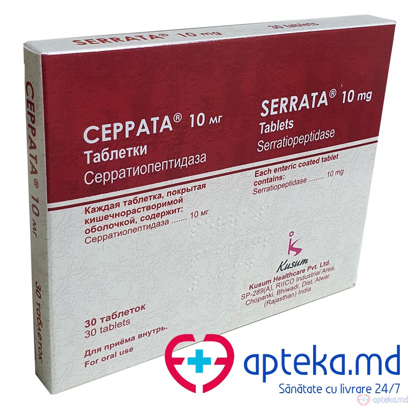 Serrata 10 mg comp. gastrorez. 10 mg N30