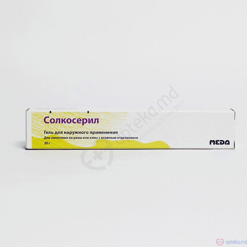 Solcoseryl gel 10% (4,15 mg/g) 20 g N1