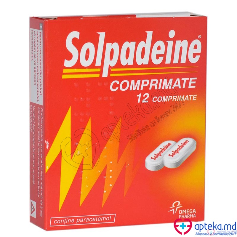 Solpadeine Comprimate comp. 500 mg + 30 mg + 8 mg N12