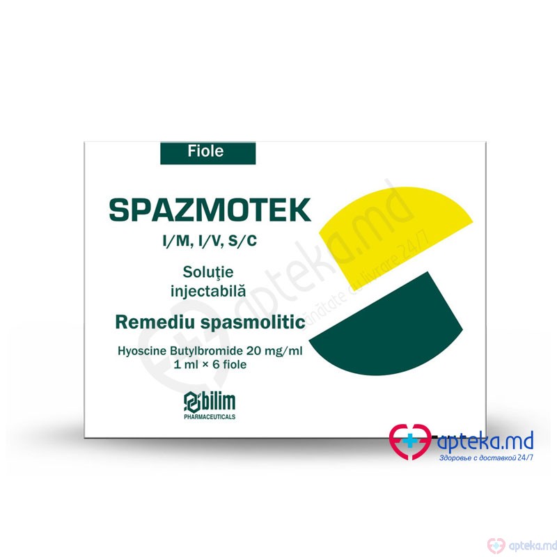 Spazmotek sol. inj. 20 mg/ml 1 ml N6