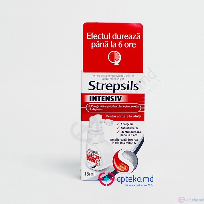 Strepsils Intensiv spray bucofaring.,sol. 8,75 mg/doza 15 ml N1