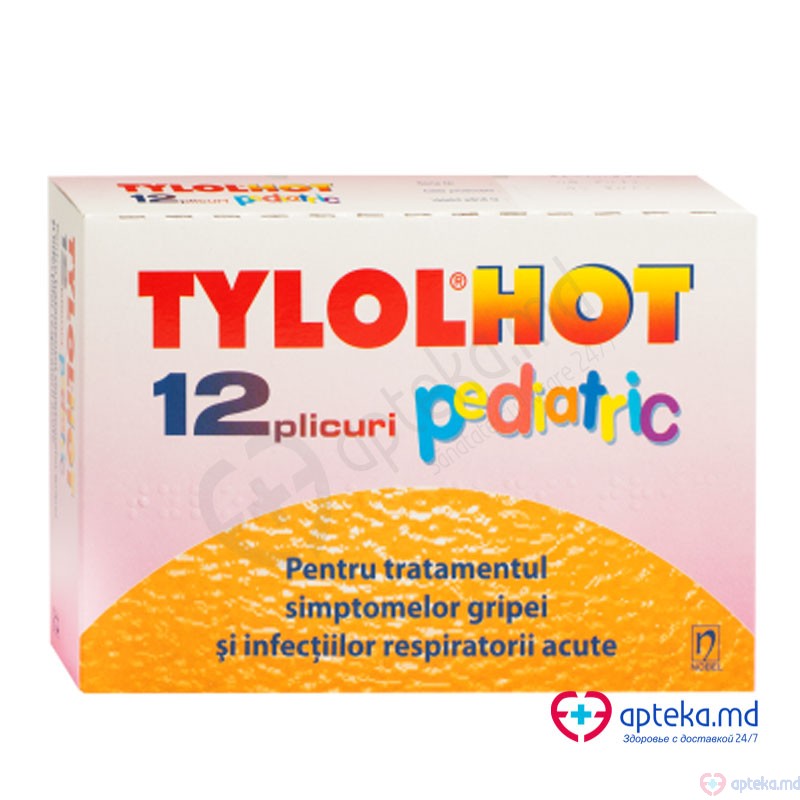 Tylol Hot Pediatric gran. eferv. 250 mg + 30 mg + 2 mg/10 g N2x6