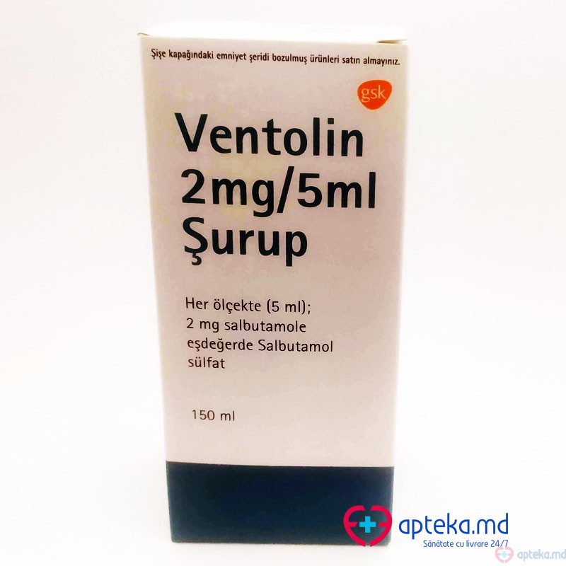 Ventolin sirop 2 mg/5 ml 150 ml N1