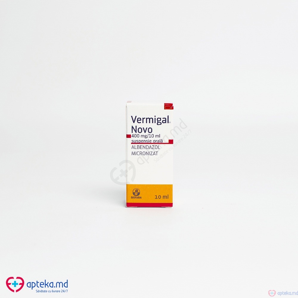 Vermigal Novo 400 mg susp. orala 400 mg 10 ml N1