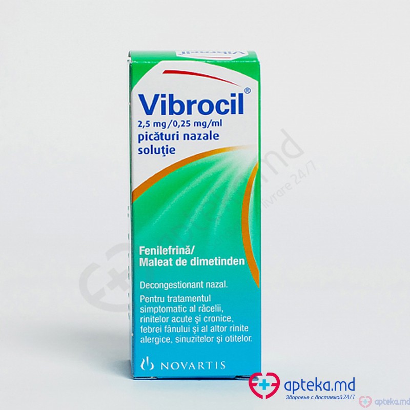 Vibrocil pic. naz., sol. 0,25 mg + 2,5 mg/ml 15 ml N1