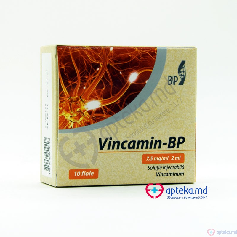 Vincamina sol. inj. 7,5 mg/ml 2 ml N5x2