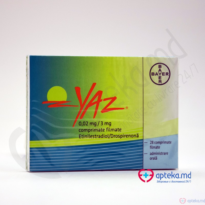 Yaz comp. film. 3 mg + 0,02 mg N28