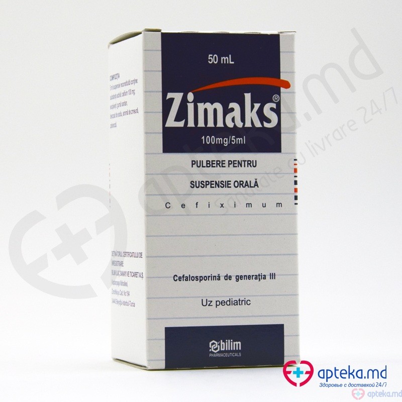 Zimaks pulb./susp. orala 100 mg/5 ml 50 ml N1