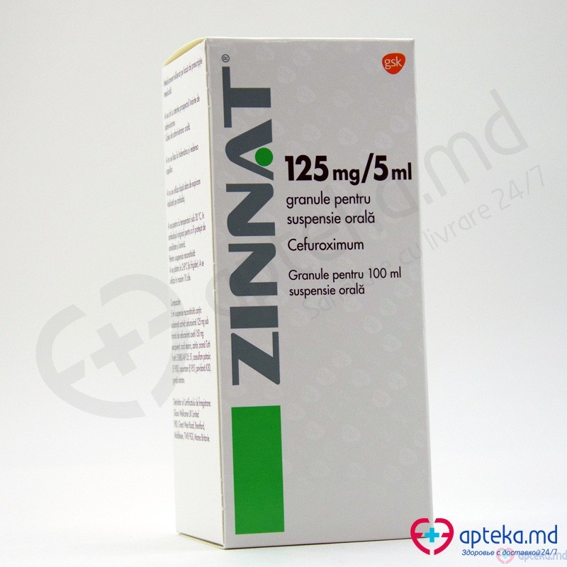 Zinnat gran./susp. orala 125 mg/5 ml 100 ml N1