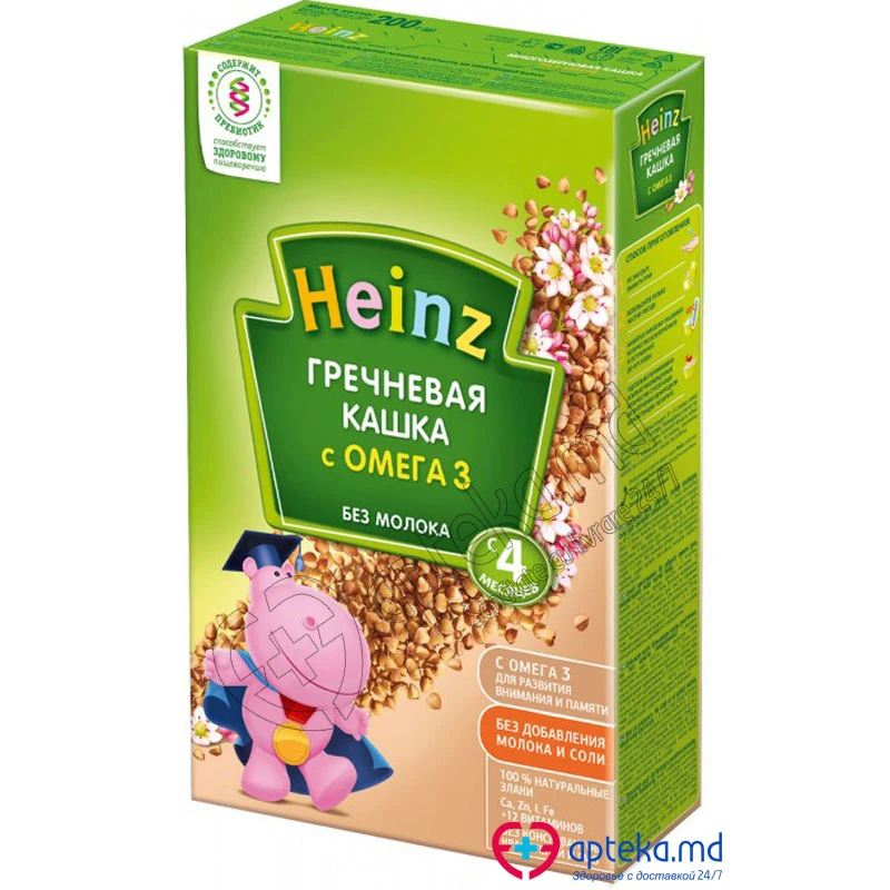 Каша HEINZ гречневая с омега-3 200 г Каша HEINZ гречневая с омега-3 200 г