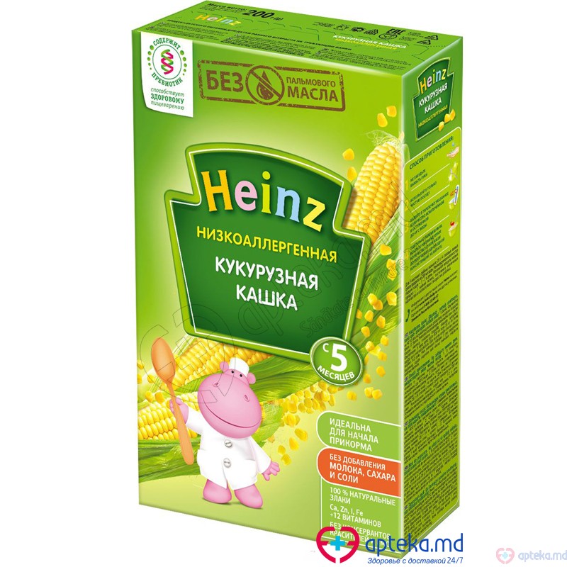 Каша HEINZ кукурузная гипоаллергенная 200 г